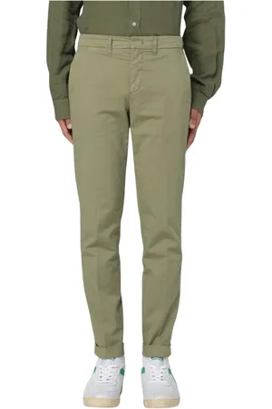 FAY Uomo, Pantaloni, Verde, W33, new