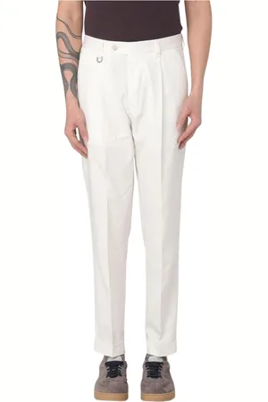 Paolo Pecora Uomo, Pantaloni, Bianco, S, new