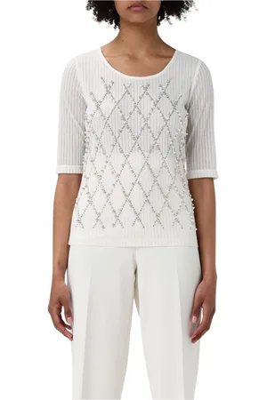 Twin-Set Donna, Top, Bianco, S, new