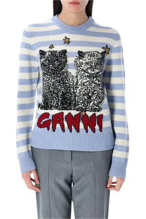 Ganni Donna, Maglie, Multicolore, M, new