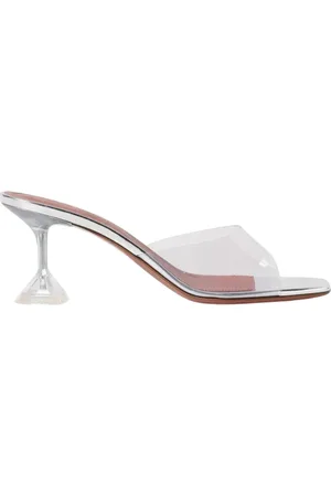 Amina Muaddi Donna, Scarpe, Grigio, 35 EU, new