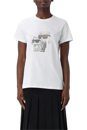 Karl Lagerfeld Donna, Top, Bianco, L, new