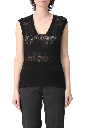 Twin-Set Donna, Top, Nero, 2Xl, new