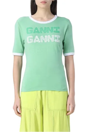 Ganni Donna, Top, Verde, L, new