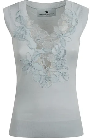 ERMANNO SCERVINO Donna, Top, Blu, 2Xs, new