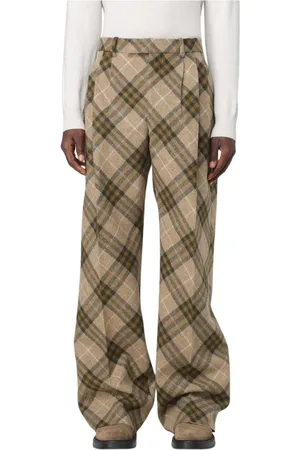 Burberry Uomo, Pantaloni, Verde, M, new