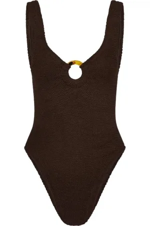 Hunza G Donna, Costumi da bagno, Marrone, Taglia unica, new