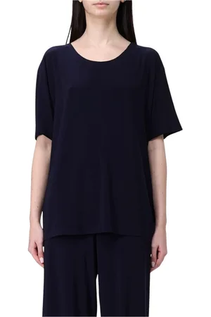 Norma Kamali Donna, Top, Blu, M, new
