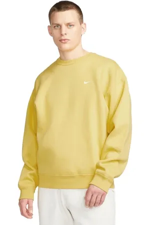 Nike Uomo, Felpe, Giallo, XS, new