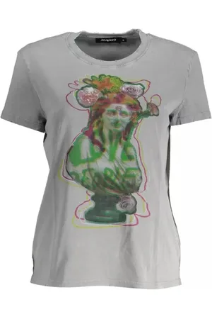 Desigual Donna, Top, Grigio, XL, new