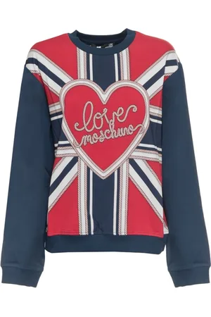 Moschino Donna, Felpe, Blu, XS, new