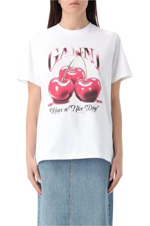 Ganni Donna, Top, Bianco, M, new