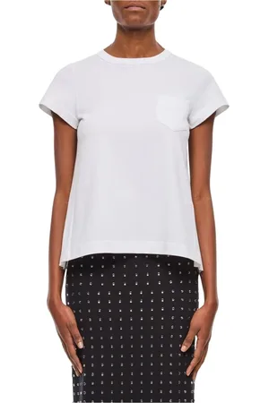SACAI Donna, Top, Bianco, S, new