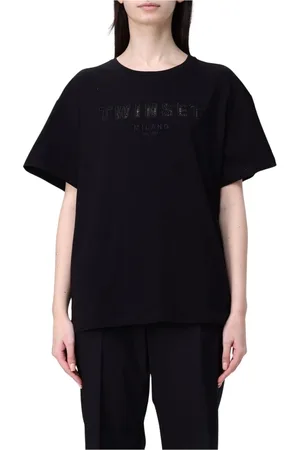 Twin-Set Donna, Top, Nero, 2Xl, new