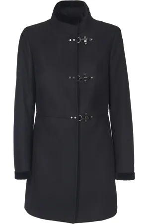 FAY Donna, Cappotti, Nero, 2Xl, new