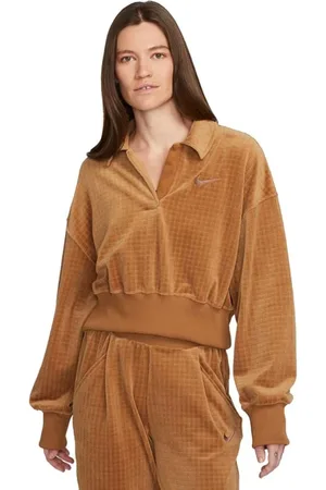 Nike Donna, Felpe, Marrone, M, new