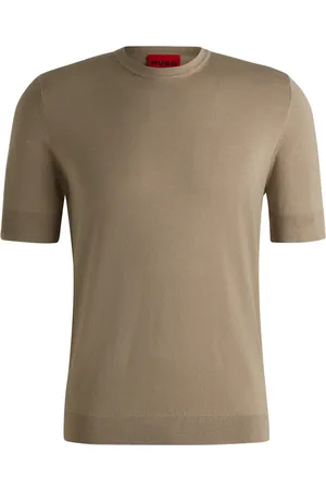 HUGO BOSS Uomo, Maglie, Marrone, S, new