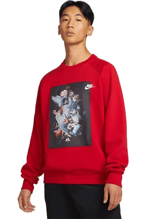 Nike Uomo, Felpe, Rosso, S, new