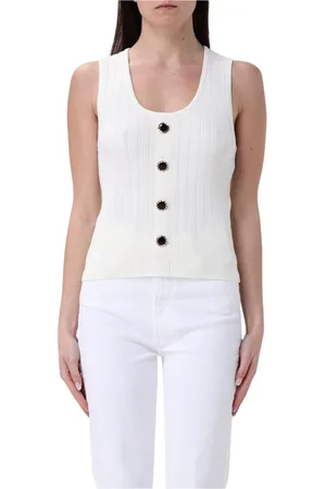 Twin-Set Donna, Top, Bianco, M, new