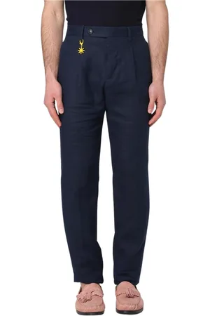 Manuel Ritz Uomo, Pantaloni, Blu, XL, new