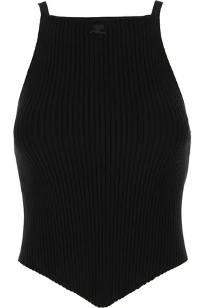 Courrèges Donna, Top, Nero, M, new