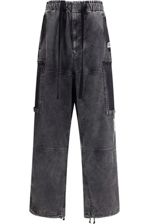 MIHARA YASUHIRO Uomo, Pantaloni, Grigio, M, new