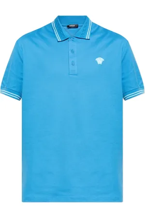 VERSACE Uomo, Top, Blu, L, new