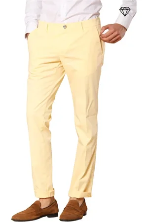 Masons Uomo, Pantaloni, Giallo, M, new