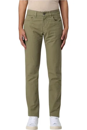 FAY Uomo, Pantaloni, Verde, W33, new