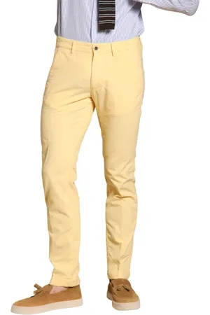 Masons Uomo, Pantaloni, Giallo, 3Xl, new