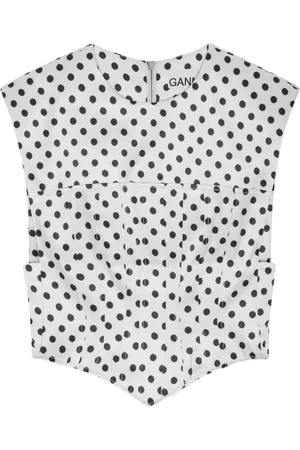 Ganni Donna, Top, Bianco, XS, new