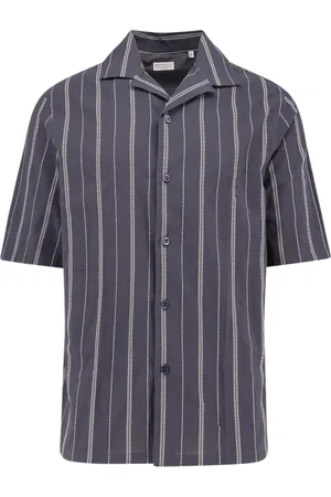 Brunello Cucinelli Uomo, Magliette, Blu, L, new