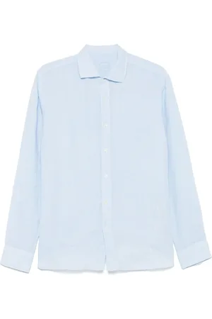 120% Lino Uomo, Magliette, Blu, XL, new