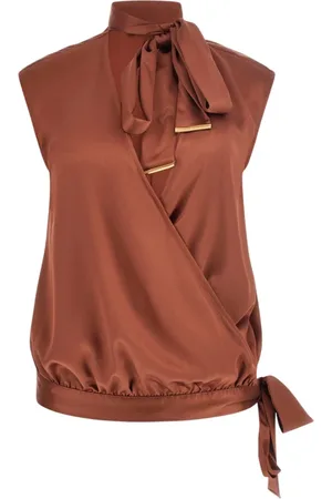 Guess Donna, Camicette , Marrone, XS, new