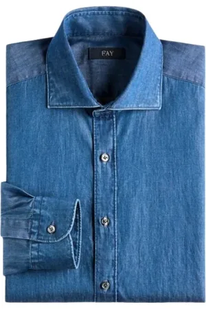 FAY Uomo, Magliette, Blu, 4Xl, new
