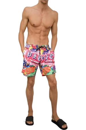Philipp Plein Uomo, Costumi da bagno, Multicolore, L, new