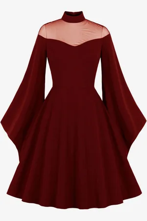 milanoo.com Abito glamour vintage stile Audrey Hepburn degli anni \\