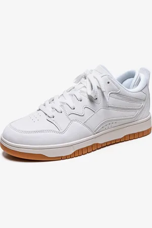 milanoo.com Scarpe casual da donna con punta tonda e piatte in pelle PU bianca (<1")