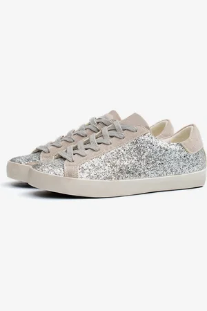 milanoo.com Sneakers da skate con lacci glitter per donna