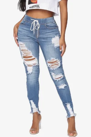 milanoo.com Pantaloni casual in cotone per jeans da donna
