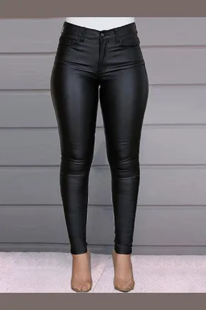 milanoo.com Pantaloni Pantaloni in pelle PU