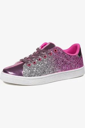 milanoo.com Sneakers basse con punta tonda in pelle PU (<1") per scarpe casual da donna