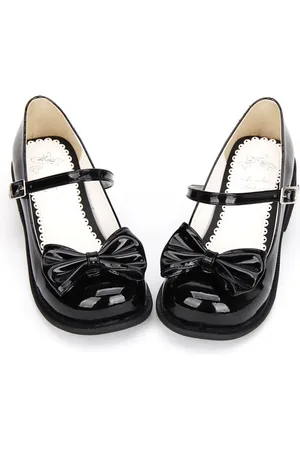 milanoo.com Scarpe Sweet Lolita fiocco tacco rotonda Toe caviglia Strap Mary Jane Shoes