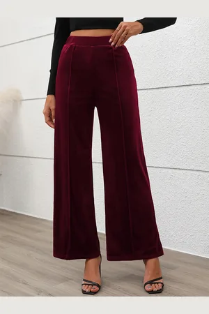 milanoo.com Pantaloni in poliestere a strati con vita naturale