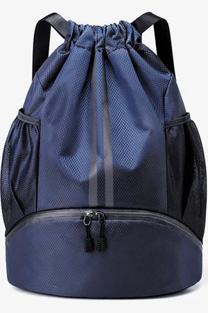 milanoo.com Zaino sportivo per uomo con tasche con cerniera borsa casual