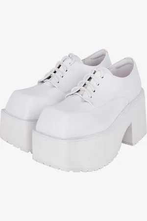 milanoo.com Stivali Lolita gotici Calzature Lolita in pelle PU nera con punta tonda