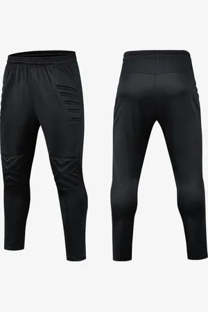 milanoo.com Pantaloni da portiere da calcio da uomo pantaloni da allenamento in maglia traspirante per adulti