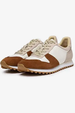 milanoo.com Scarpe da corsa casual retrò con suola spessa in pelle scamosciata da uomo
