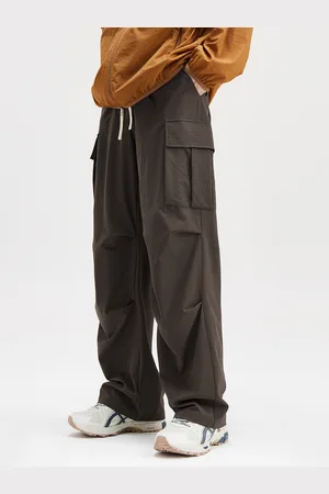 milanoo.com Pantaloni da uomo con coulisse pantaloni casual larghi