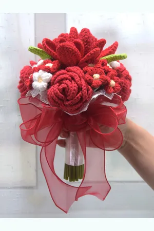 milanoo.com Fiori da matrimonio Bella miscela di poliestere/cotone forma cablata